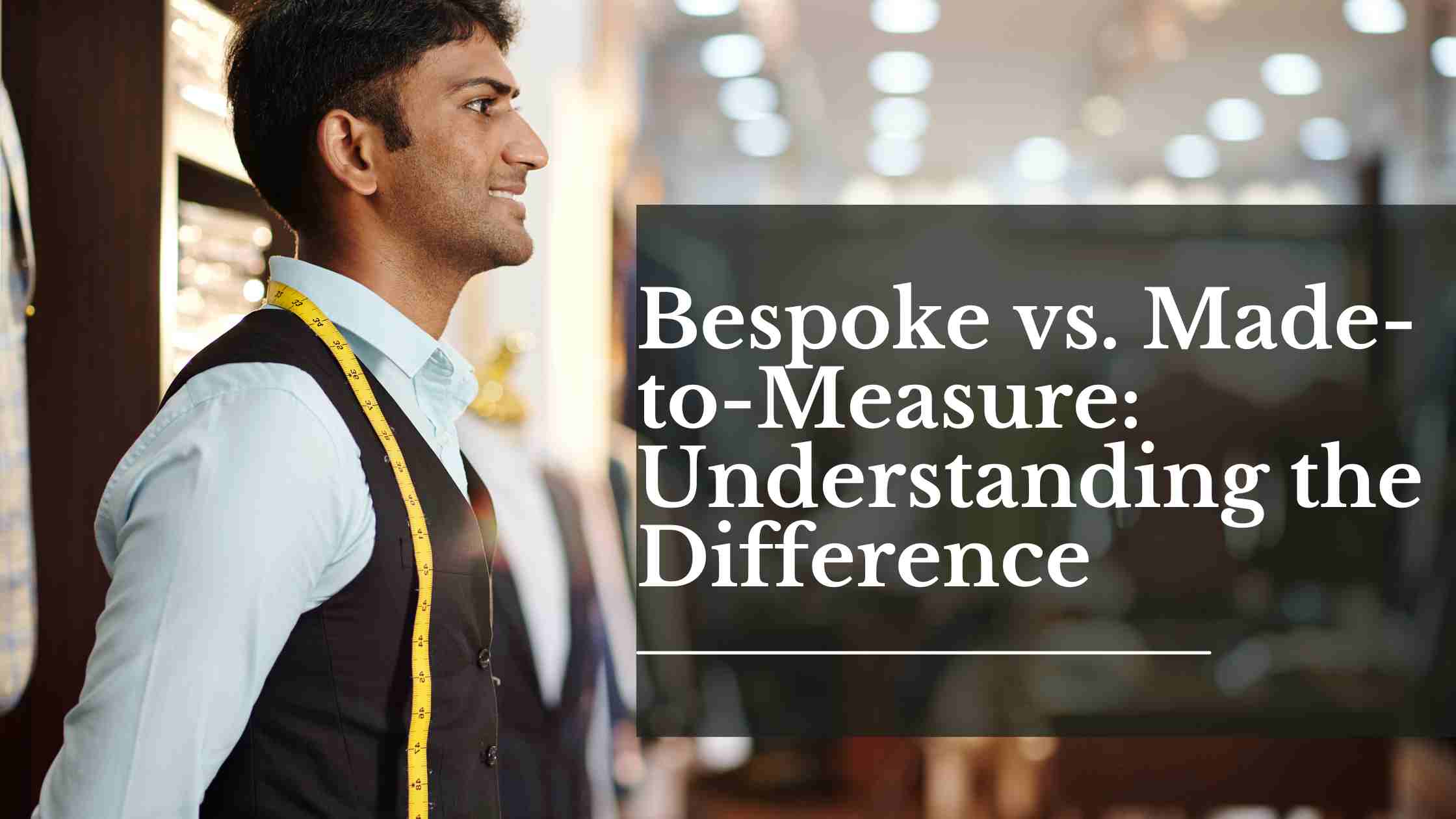 Bespoke vs. Made-to-Measure: Understanding the Difference