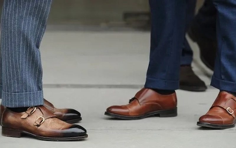 Two pairs of stylish dress shoes