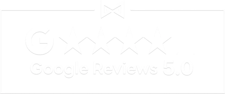 Google Reviews 5.0 rating graphic